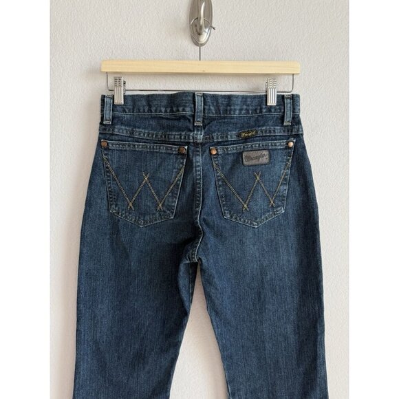 Wrangler Retro Jeans Boys Size 16 Dark Wash Western Cowboy Adjustable Waist Boot - Picture 7 of 13